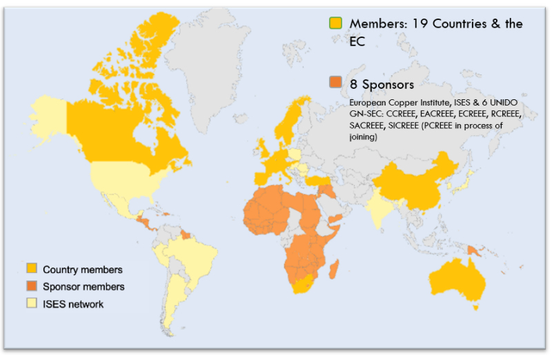 Countries are members of the IEA SHC Program