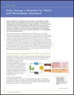 Solar Energy’s Potential for Water and Wastewater Treatment