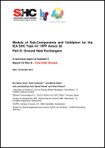 Models of Sub-Components and Validation for the IEA SHC Task 44 / HPP Annex 38