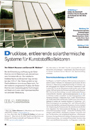 Drucklose, entleerende solarthermische Systeme für Kunststoffkollektoren