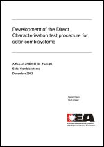 Development of the Direct Characterisation Test Procedure for Solar Combisystems