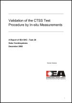 Validation of the CTSS Test Procedure by In-Situ Measurements