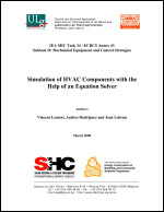 Simulation of HVAC Components with the Help of an Equation Solver