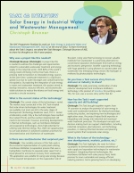 Task 62 Interview: Christoph Brunner - Solar Energy in Industrial Water and Wastewater Management