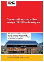 Conservation compatible energy retrofit technologies: Part V: Documentation and assessment of integrated solar thermal and photovoltaic systems with high conservation compatibility