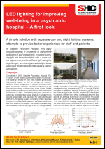 LED lighting for improving well-being in a psychiatric hospital – A first look