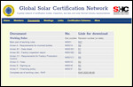 Global Solar Certification Network Working Rules