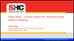 Solar Heat – a team player for decarbonising District heating