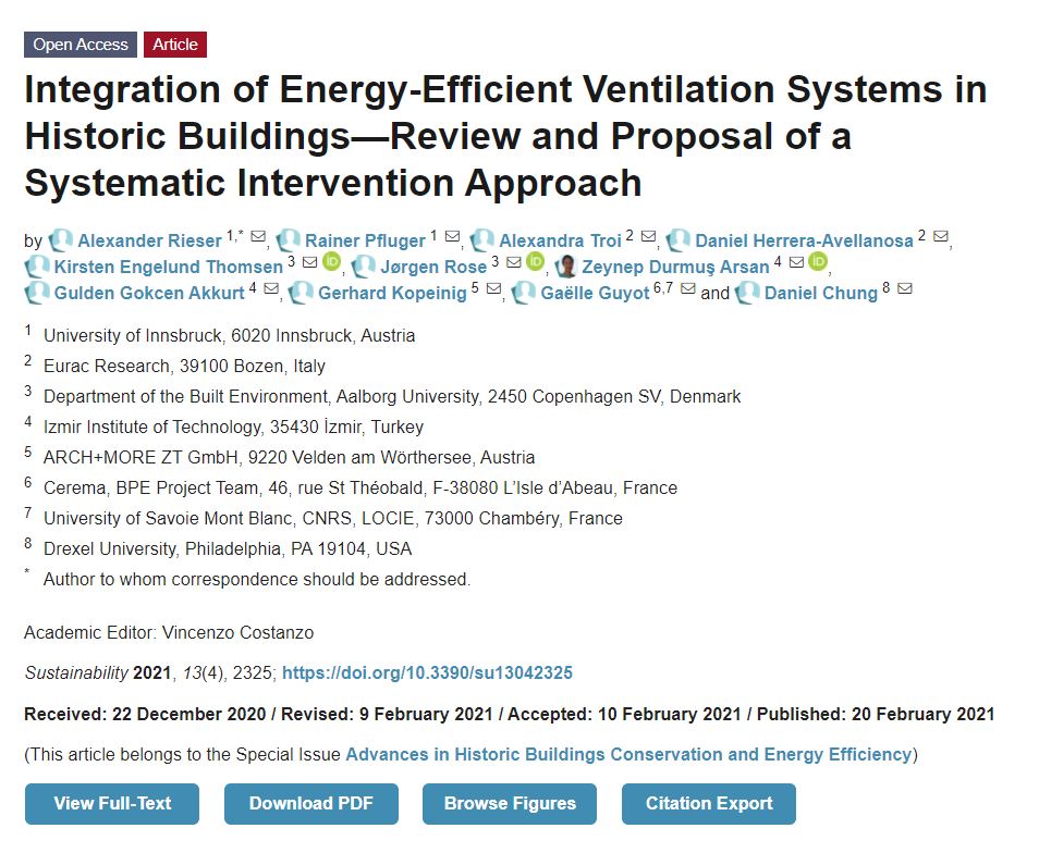 Integration of Energy-Efficient Ventilation Systems in Historic Buildings—Review and Proposal of a Systematic Intervention Approach